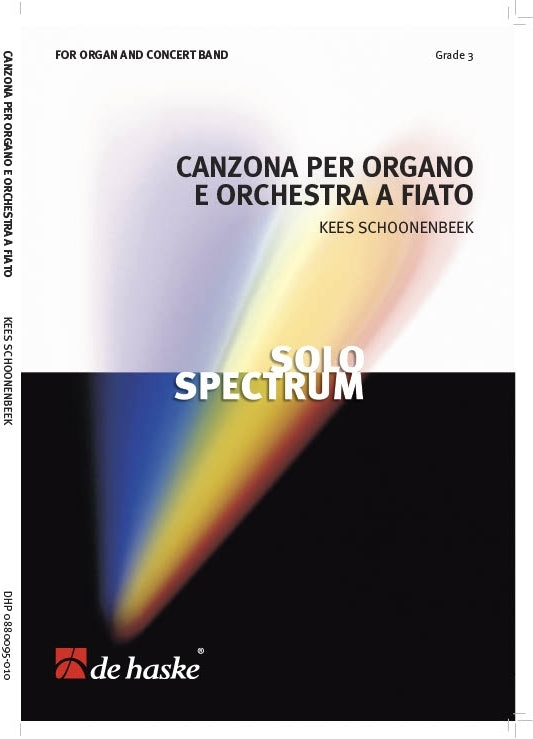 Canzona per Organo e Orchestra a Fiato | Kees Schoonenbeek | Orchestre d'harmonie | Partition + parties