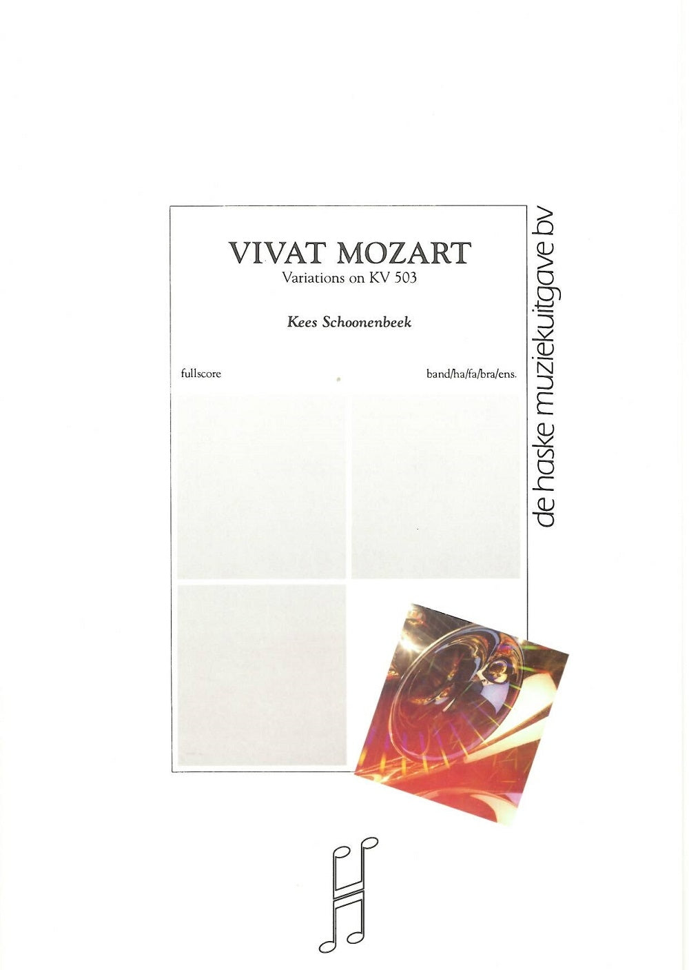Vivat Mozart | Kees Schoonenbeek | Orchestre d'harmonie | Partition