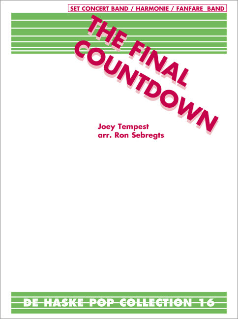 The Final Countdown | Joey Tempest | Orchestre d'harmonie | Partition + parties