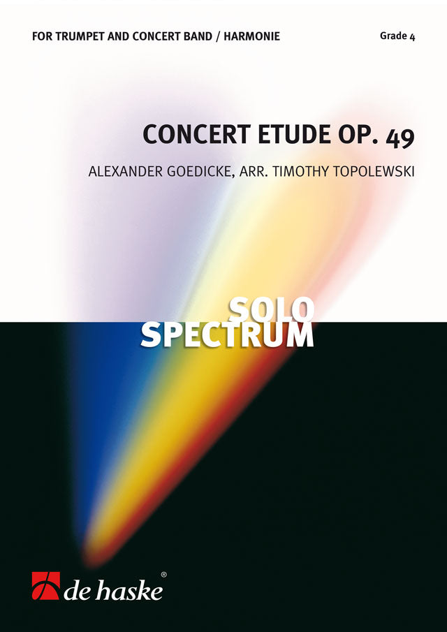 Étude de concert, opus 49 | Alexander Goedicke | Orchestre d'harmonie | Partition + parties