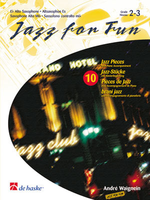 Jazz for Fun de André Waignein, Livre pour saxophone alto et Piano