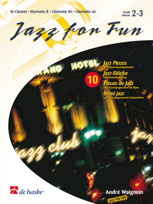 Jazz For Fun de André Waignein, Livre pour clarinette et Piano