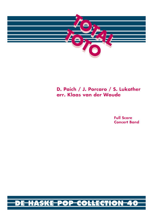 Total Toto | arr. Klaas van der Woude | Orchestre d'harmonie | Partition