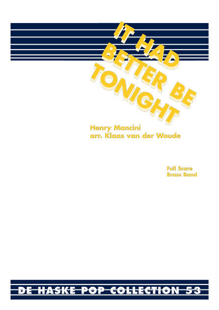 It Had Better Be Tonight | Henry Mancini | Brass band | Partition