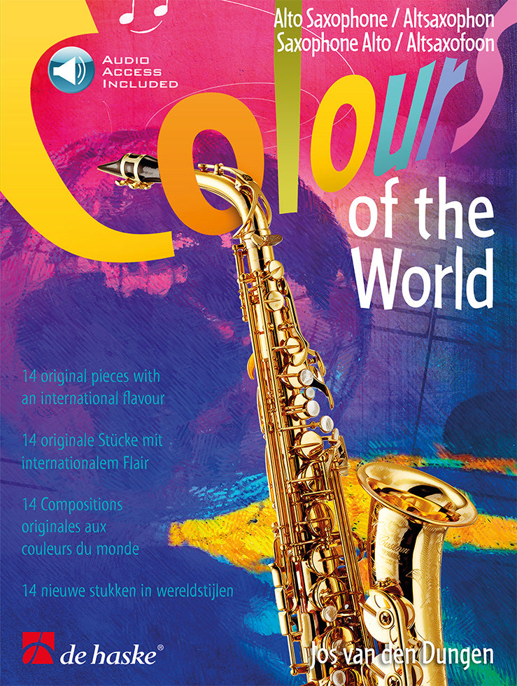 Couleurs du monde | Jos van den Dungen | Saxophone alto | Livre + audio en ligne