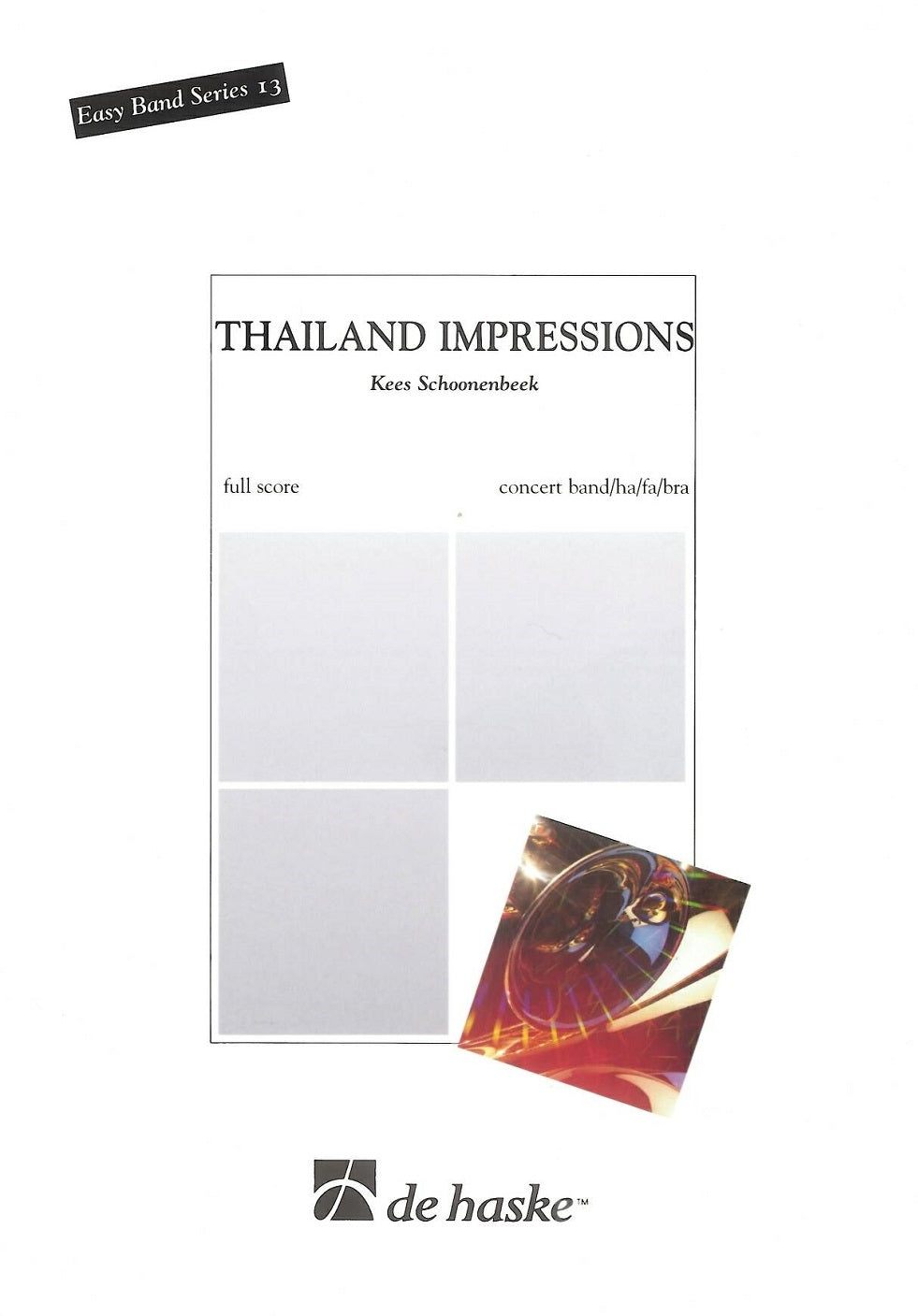 Impressions de Thaïlande | Kees Schoonenbeek | Orchestre d'harmonie | Partition