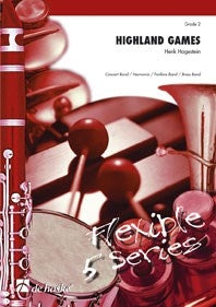 Highland Games de Henk Hogestein, Partition + parties pour orchestre d'harmonie ou fanfare