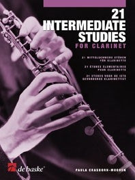 21 études de niveau intermédiaire pour clarinette | Paula Crasborn-Mooren