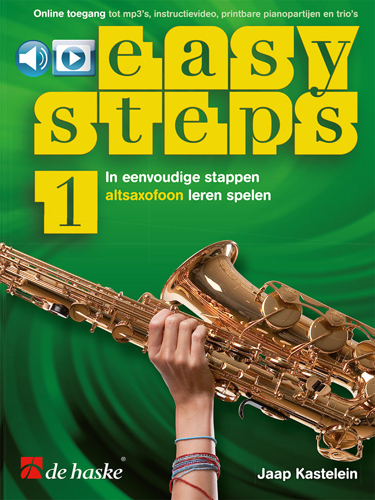 Pas à Pas 1 - Saxophone alto | Jaap Kastelein | Saxophone alto | Livre + médias en ligne