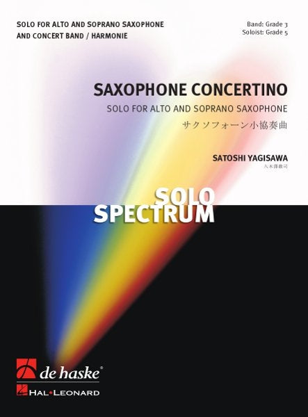 Concertino pour saxophone | Satoshi Yagisawa | Orchestre d'harmonie | Partition + parties