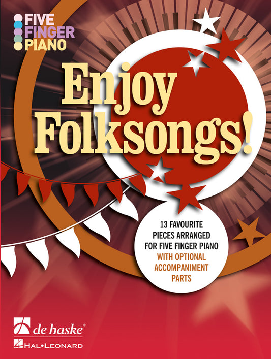 Five Finger Piano - Enjoy Folksongs, Livre pour piano