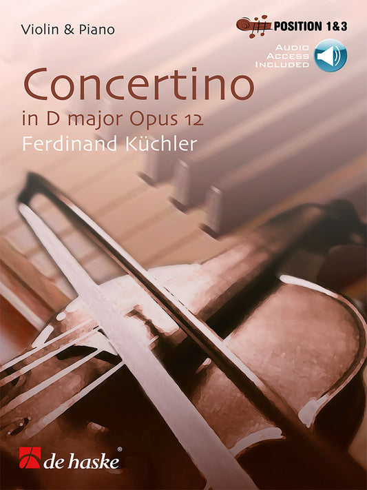 Concertino en ré majeur, opus 12 | Ferdinand Küchler | Violon | Livre + partie séparée + audio en ligne