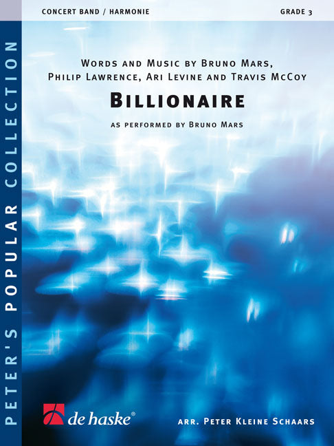 Billionaire | arr. Peter Kleine Schaars | Orchestre d'harmonie | Partition + parties