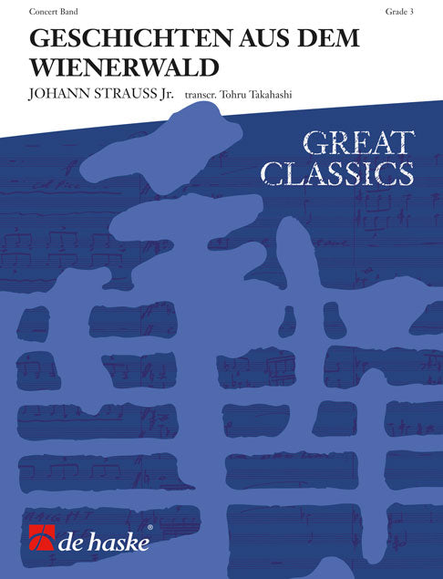 Geschichten aus dem Wienerwald de Johann Strauss Jr., Partition pour orchestre d'harmonie