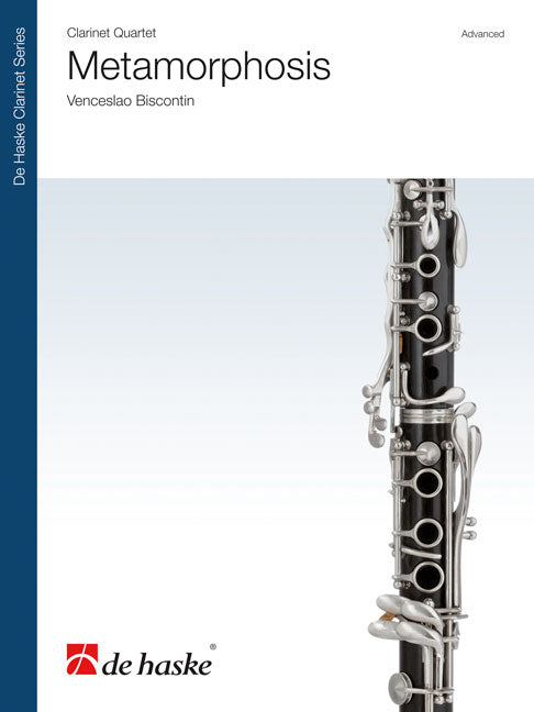 Métamorphose | Venceslao Biscontin | Quatuor de clarinettes | Partition + parties