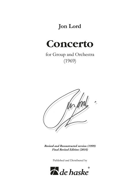 Concerto pour groupe et orchestre | Jon Lord