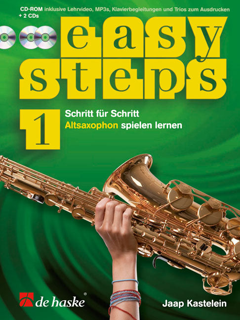 Pas à Pas 1 - Saxophone alto | Jaap Kastelein | Saxophone alto | Livre et médias