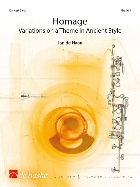 Hommage | Jan de Haan | Orchestre d'harmonie | Partition