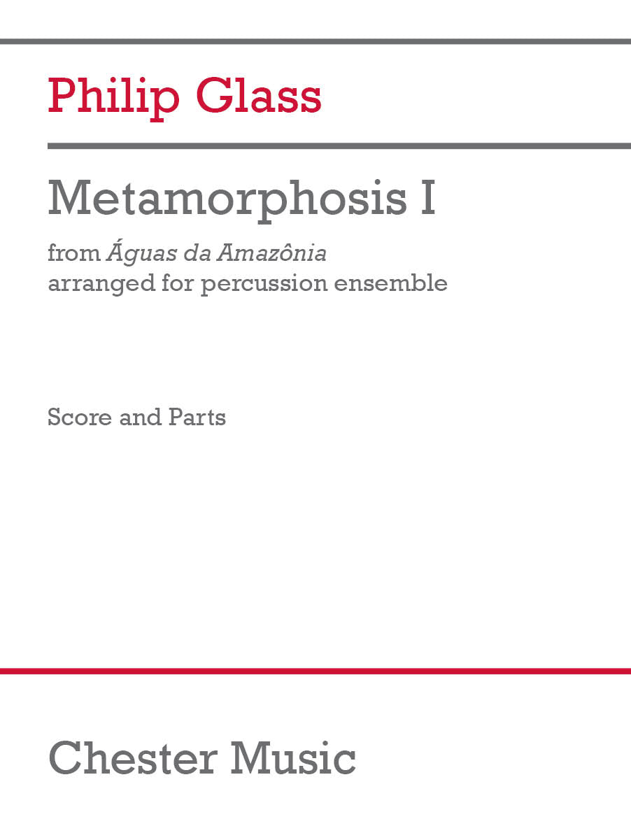 Metamorphosis I de Philip Glass, Jeu de parties pour quatuor de percussions