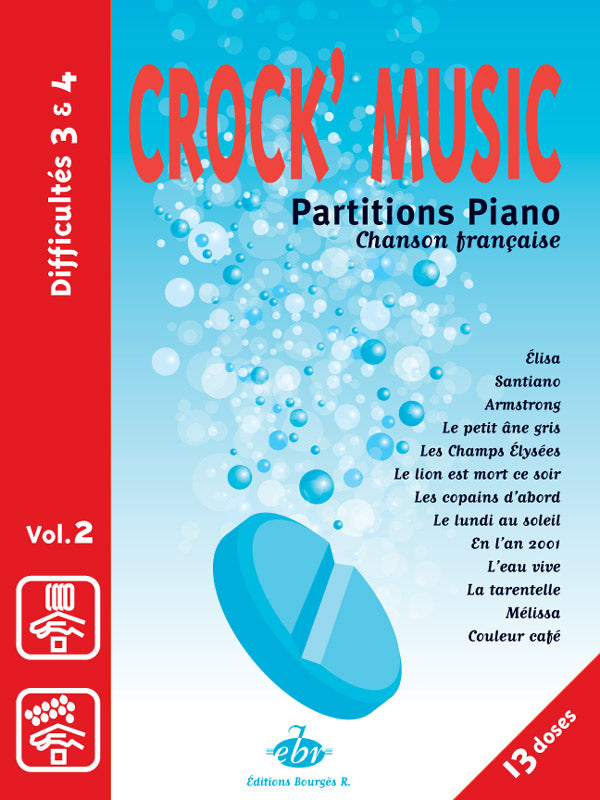 Recueil CrocK'MusiC Volume 2 de Patrice Bourgès-Rouault, Livre pour piano