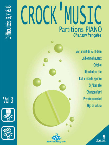 Recueil CrocK'MusiC Volume 3 de Emile Carrara, Livre pour piano