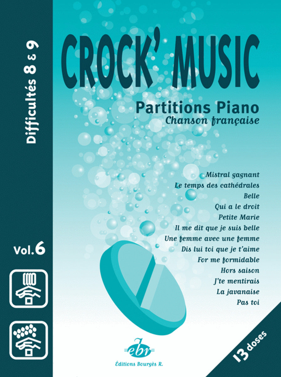 Recueil CrocK'MusiC Volume 6 de Luc Plamondon, Livre pour piano