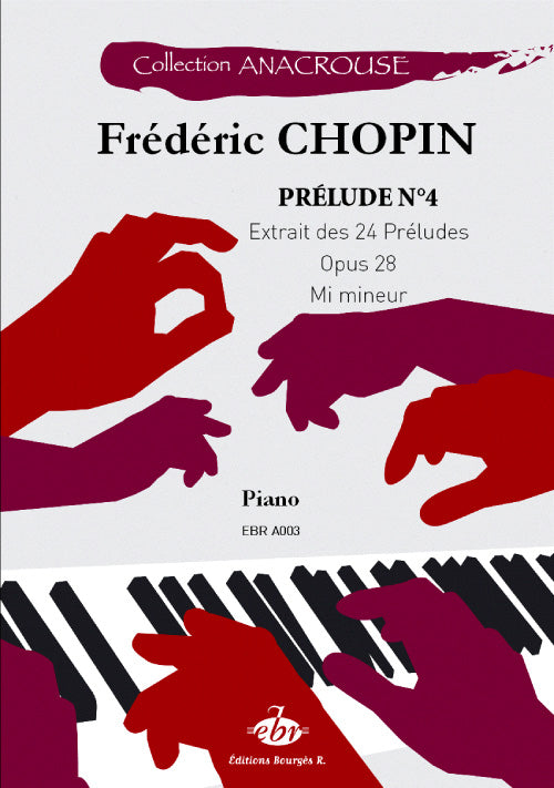 Prélude N°4 Opus 28 de Frédéric Chopin, Livre pour piano