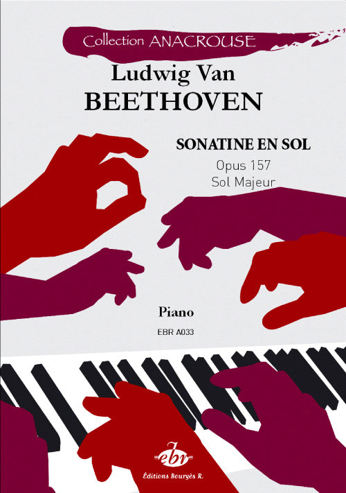 Sonatine en Sol Opus 157 de Ludwig van Beethoven, Livre pour piano
