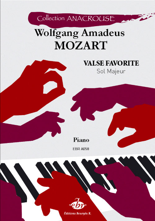 Valse Favorite de Wolfgang Amadeus Mozart, Livre pour piano