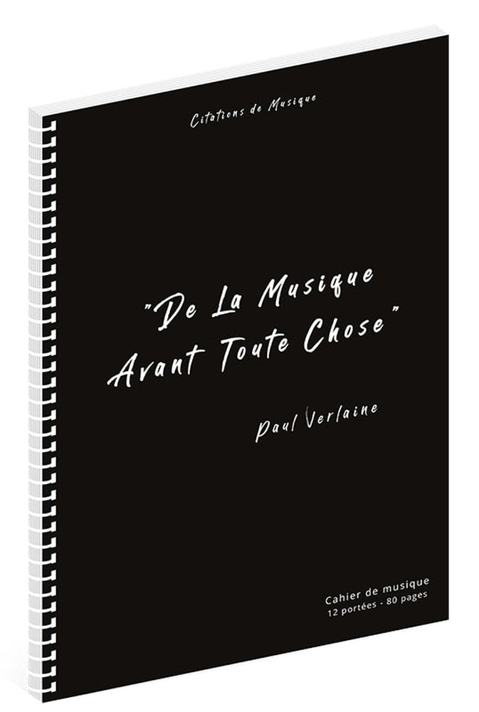 Cahier de musique Verlaine, Livre