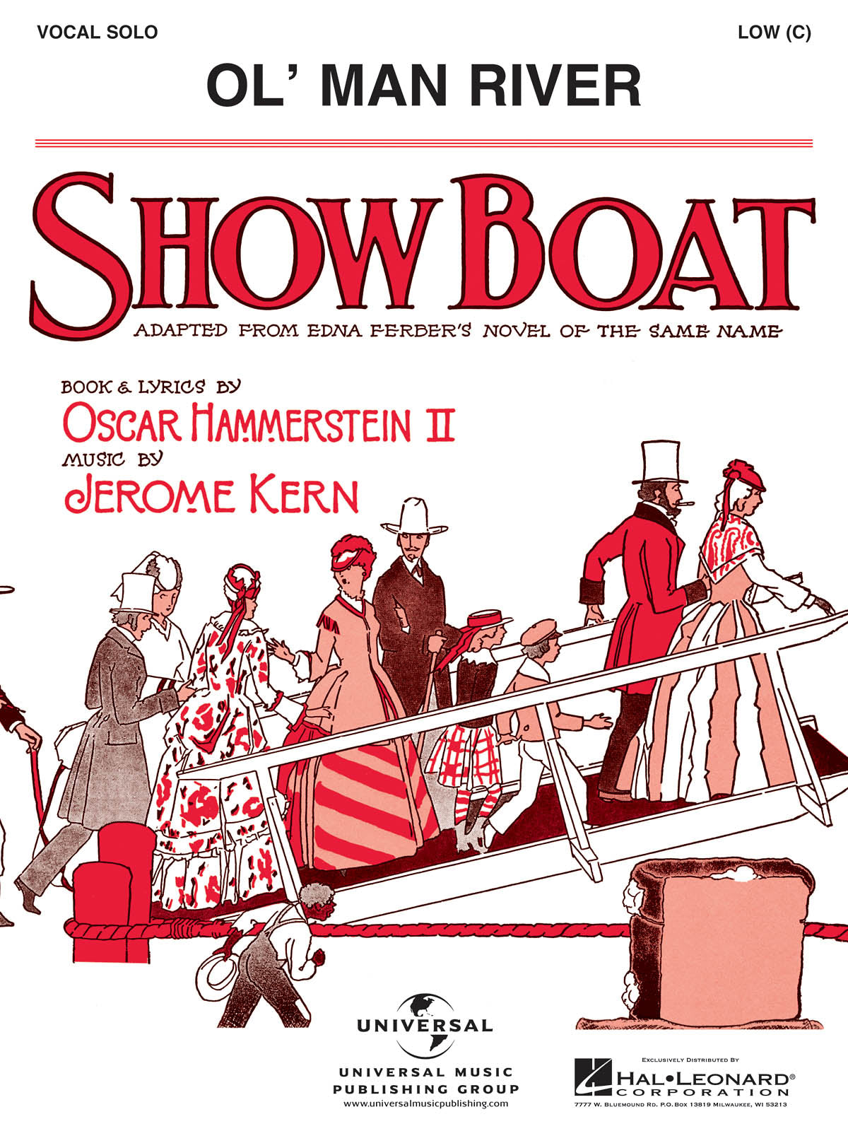 Ol' Man River (from ShowBoat) de Jerome Kern, Livre pour voix
