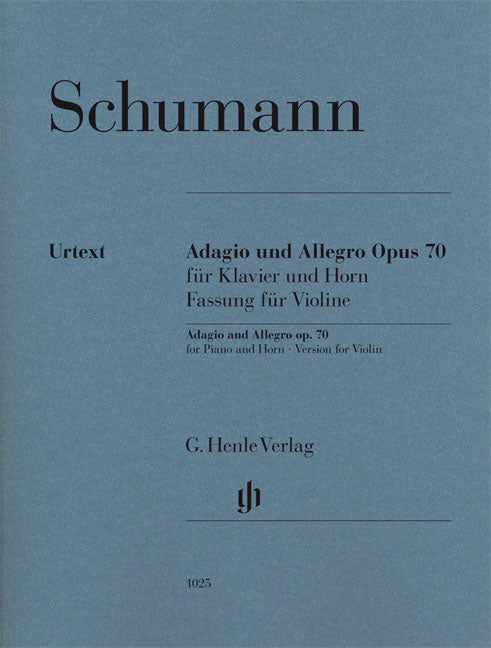 Adagio et Allegro, op. 70, pour piano et cor | Robert Schumann | Violon