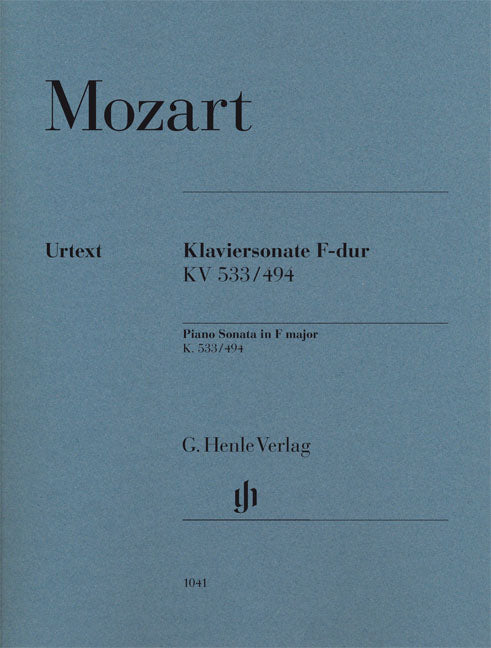 Sonate en fa majeur, K. 533/494 | Wolfgang Amadeus Mozart