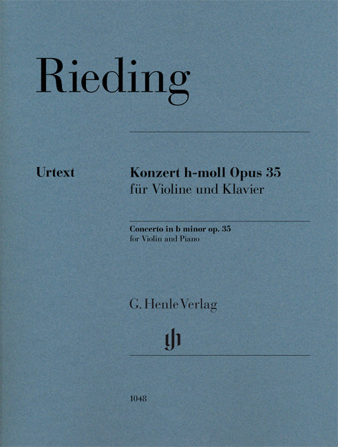 Concerto en si mineur, op. 35, pour violon et piano | Oscar Rieding