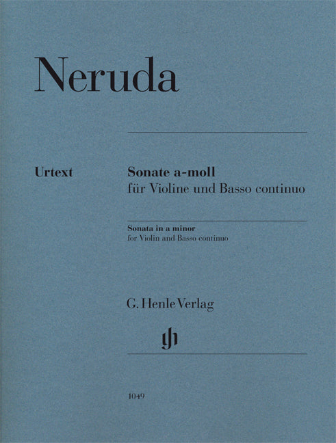Sonate en la mineur, pour violon et basse continue | Johann Baptist Georg Neruda