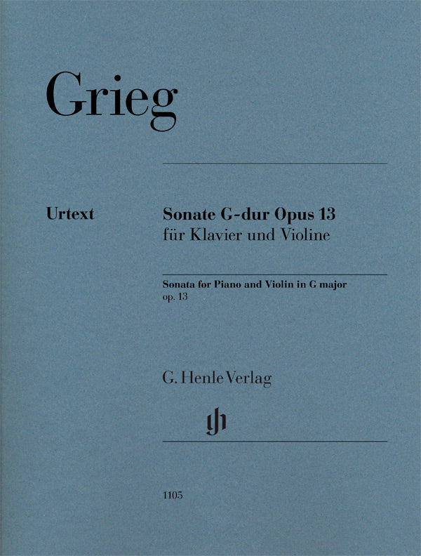 Sonate en sol majeur, op. 13 | Edvard Grieg | Violon