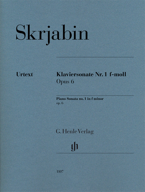 Sonate pour piano n° 1 en fa mineur, op. 6 | Alexander Skrjabin