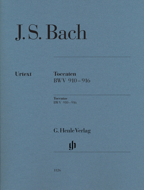 Toccatas, BWV 910-916 | Johann Sebastian Bach | Piano | Livre | HN 1126