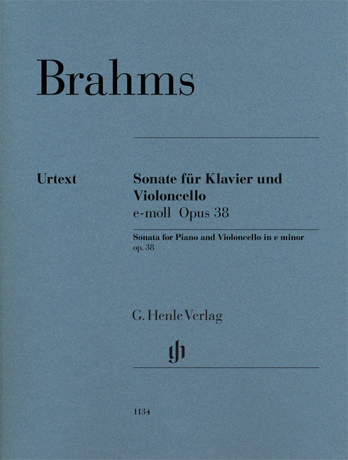 Sonate en mi mineur, op. 38, pour violoncelle et piano | Johannes Brahms