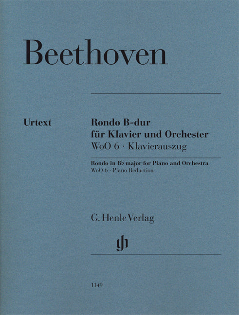 Rondo en si bémol majeur, WoO 6 - réduction pour piano | Ludwig van Beethoven