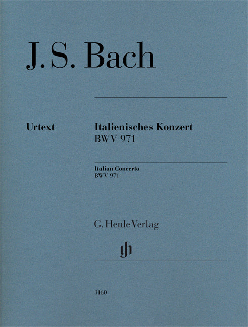 Concerto italien, BWV 971 | Johann Sebastian Bach | Piano | Livre | HN 1160