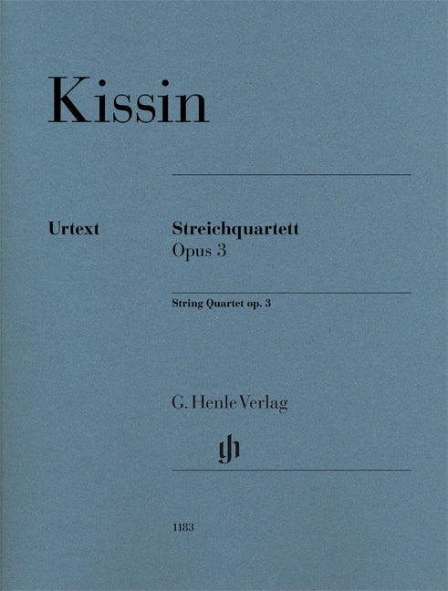 Quatuor à cordes, op. 3 | Evgeny Kissin | Quatuor à cordes | Jeu de parties