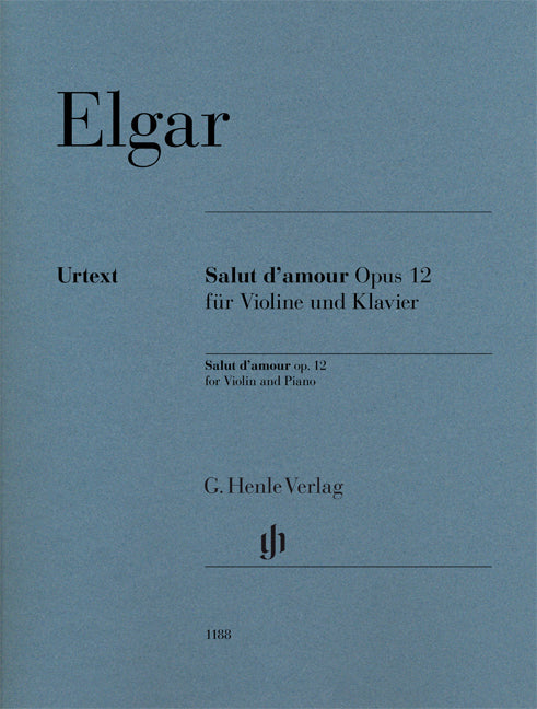 Salut d'amour, op. 12, pour violon et piano | Edward Elgar