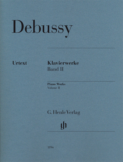 Œuvres pour piano - Volume II | Claude Debussy | Piano | Livre | HN 1194