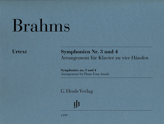 Symphonies n° 3 et 4 - Arrangement | Johannes Brahms | Piano