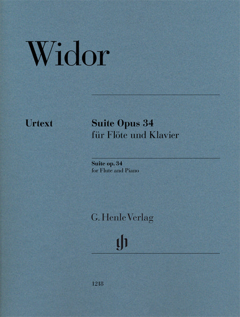 Suite, opus 34, pour flûte et piano | Charles-Marie Widor