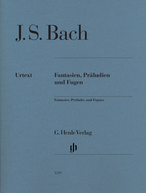 Fantaisies, préludes et fugues | Johann Sebastian Bach | Piano | Livre | HN 1219