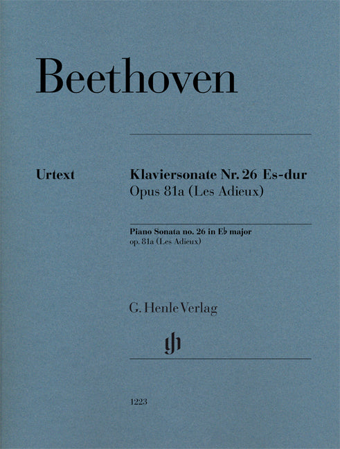 Sonate pour piano en mi bémol majeur, op. 81a | Ludwig van Beethoven