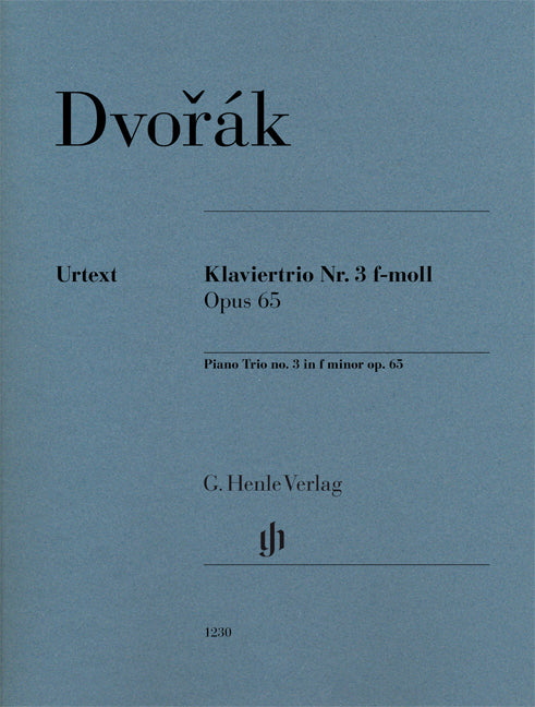 Trio avec piano n° 3 en fa mineur, op. 65 | Antonín Dvořák