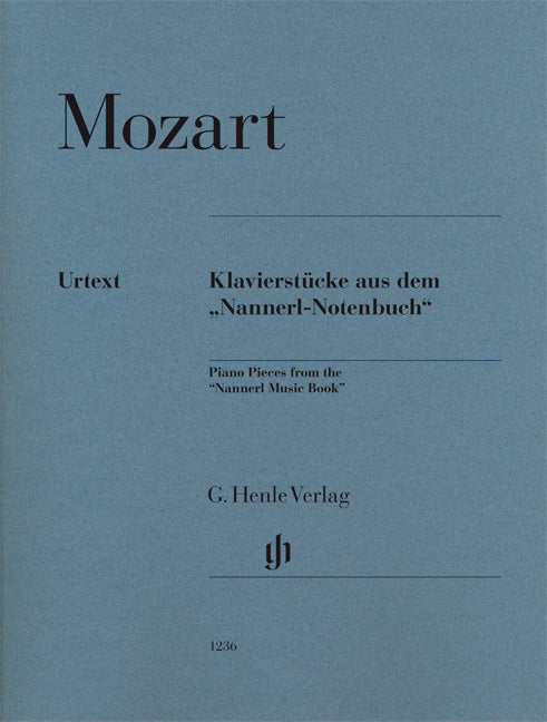 Pièces pour piano extraites du Cahier de musique de Nannerl | Wolfgang Amadeus Mozart